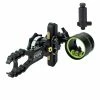 HHA Sports Bow Sight Tetra Dial .019 1 Pin Green 1 5/8″ Dia Left Hand TTR-5519 LH W/ Free Sight Light