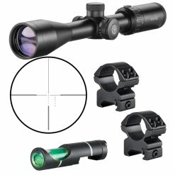 Hawke Sport Optics Hawke Optics Vantage IR Scope 3-9×40 Rimfire .22 (High Velocity) 14222 Combo W/Level & Mounts (14222+64101+22113)