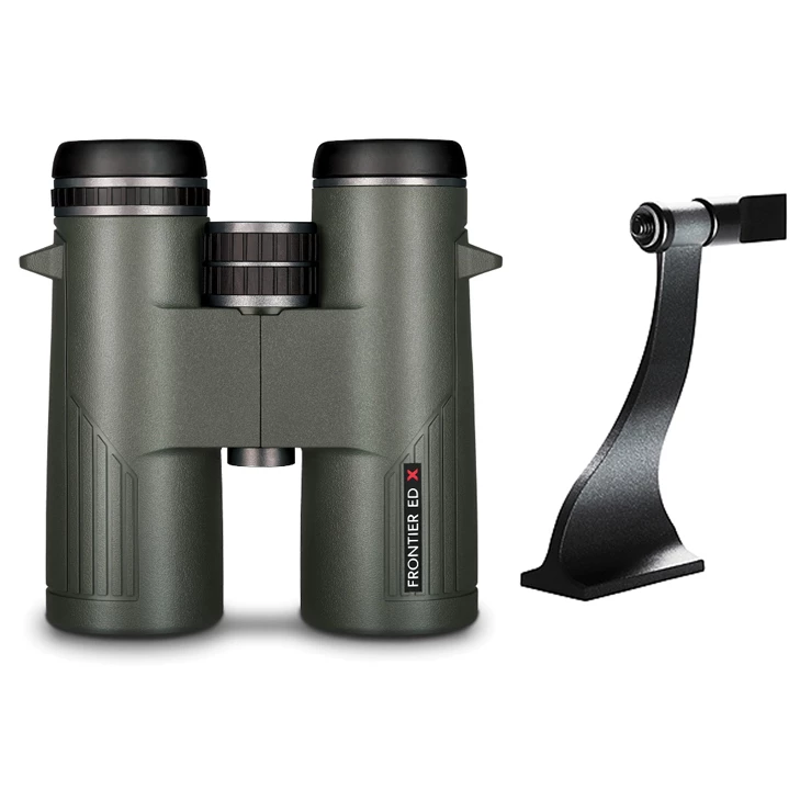 Hawke Sport Optics Hawke Optics Binocular Frontier ED X 8×42 Green 38410 Combo Pack W/ Tripod Adapter (38410 & 64104)