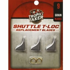 Trophy Taker Broadhead Shuttle T-Lok Replacement Blades (100 Grain, 1 1/8″ Dia) T7013